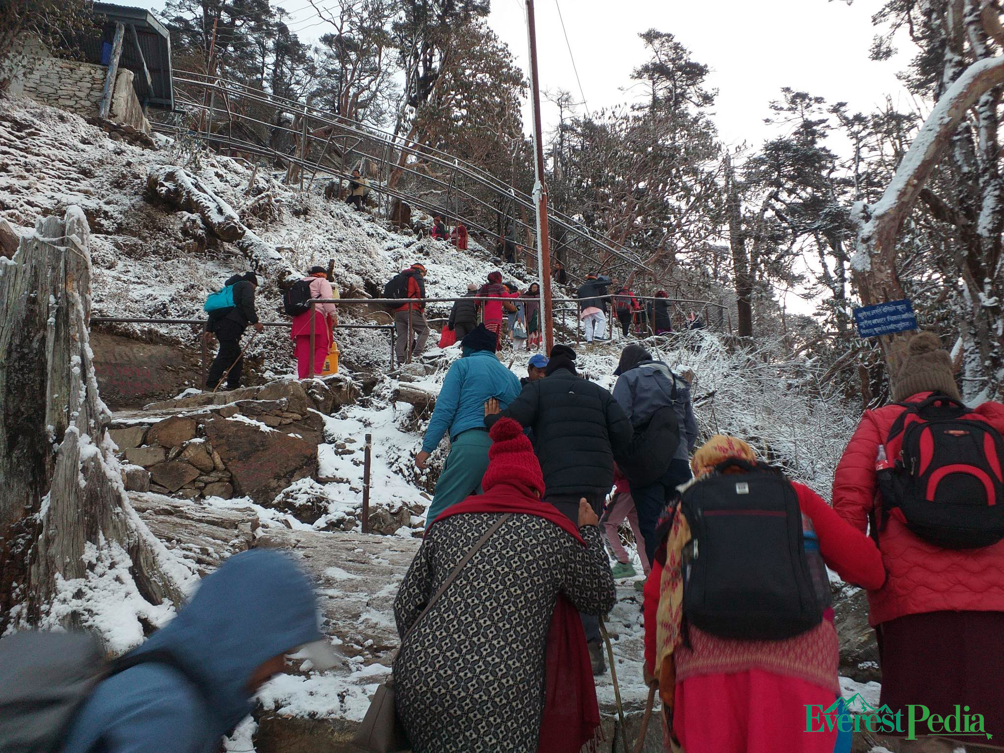 पाथीभरा क्षेत्रमा हिमपात