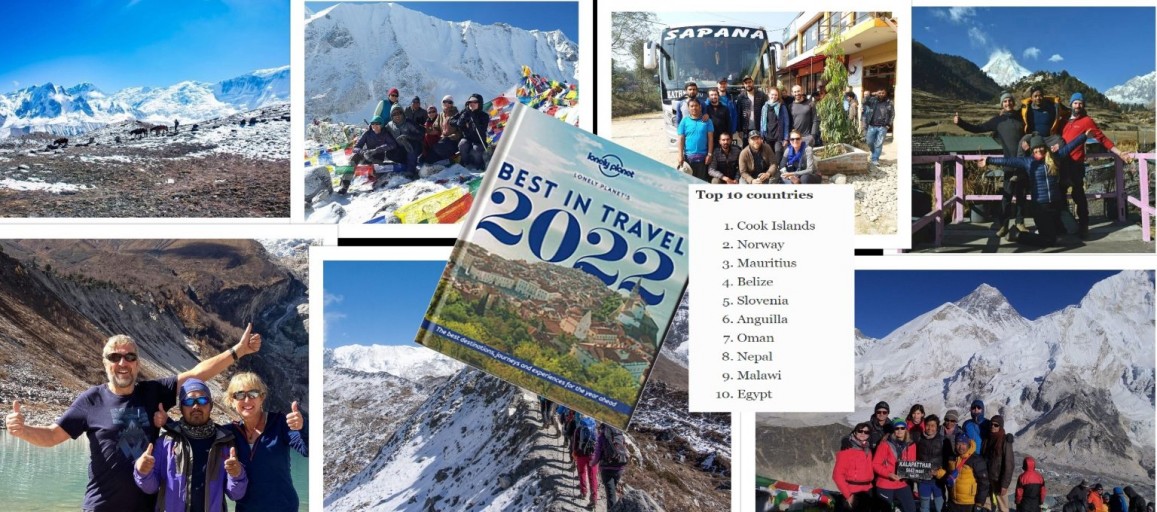 Nepal as top 10 countries to visit in 2022 enlisted by Lonely Planet