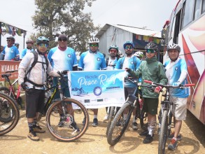 रजहर पुग्यो ‘शान्तिका लागि साइकल यात्रा’ (फोटो/भिडियो)