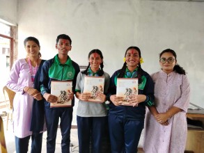 अल्फा एकेडेमीमा नेपाली भाषाज्ञान प्रतियोगिता