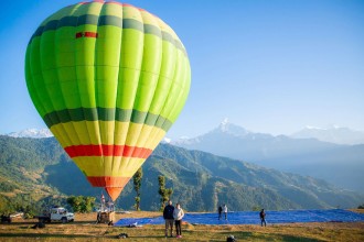 पोखरामा हट एयर बेलुन उडान पुन: सुरु हुने