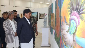 ‘राष्ट्रिय ललितकला प्रदर्शनी’काे आज अन्तिम दिन, अहिलेसम्म ३० हजारले गरे अवलाेकन (तस्बिरहरू)