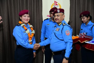 प्रहरी सहायक निरीक्षक कुन्जाङ शेर्पाद्वारा सगरमाथा सफल आरोहण