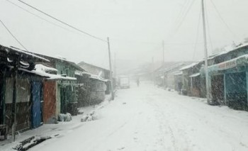 हिमपात भएपछि मनाङका किसान खुसी