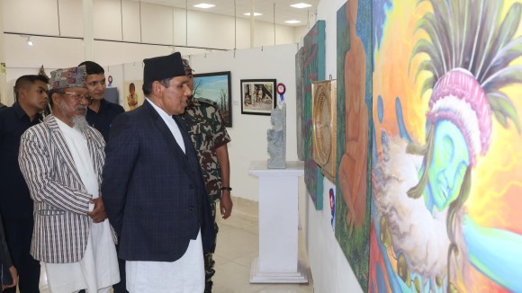 ‘राष्ट्रिय ललितकला प्रदर्शनी’काे आज अन्तिम दिन, अहिलेसम्म ३० हजारले गरे अवलाेकन (तस्बिरहरू)