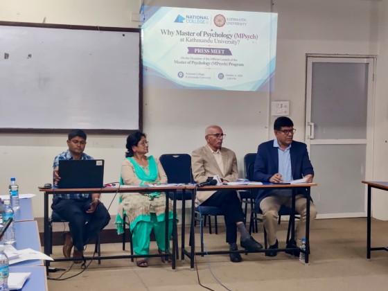 नेसनल कलेजले मास्टर्स मनोविज्ञान कार्यक्रम सञ्चालन गर्ने