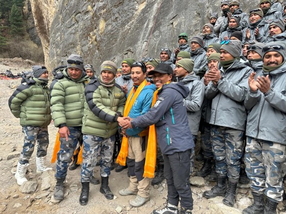 एनएमएको प्राविधिक सहयोगमा सशस्त्र प्रहरीलाई पर्वतारोहण उद्धार तालिम