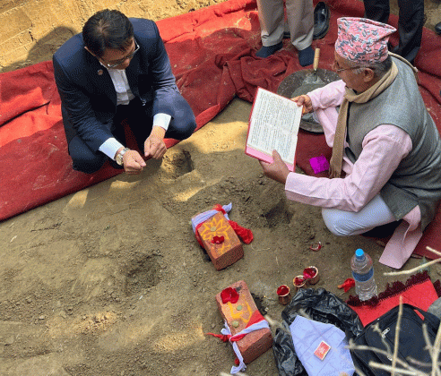 पर्यटन मन्त्री किरातीद्वारा विराटनगर विमानस्थलमा नयाँ टर्मिनल भवनको शिलान्यास