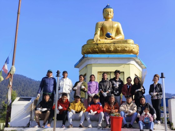बुद्धपार्कमा ढुङ्गे युवा क्लबको श्रमदान कार्यक्रम सम्पन्न