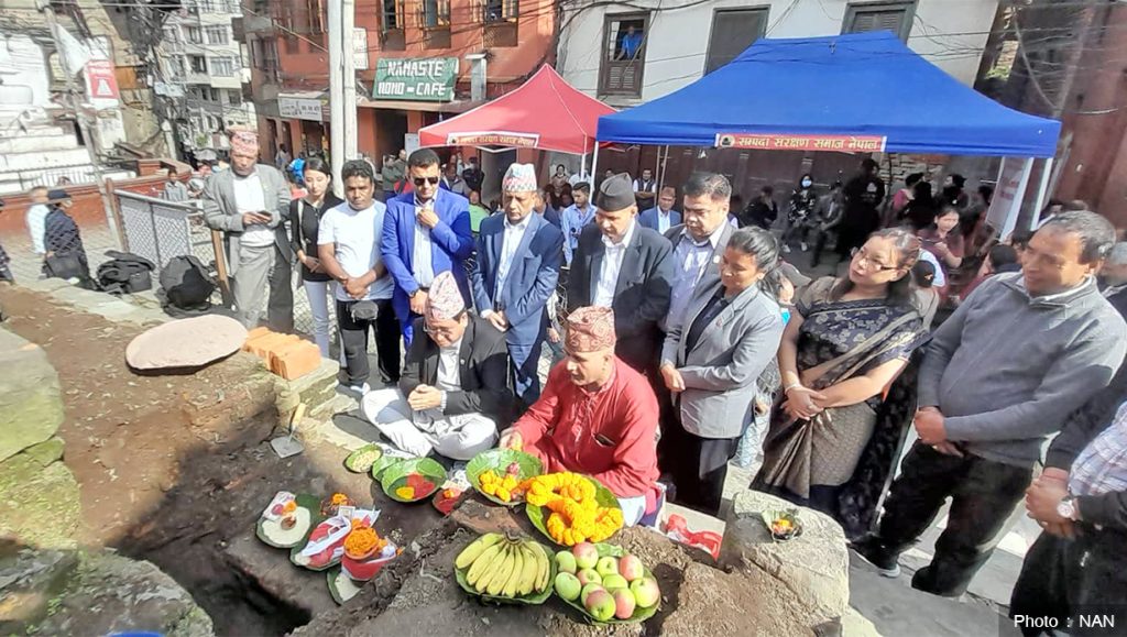 हनुमानढोका-स्वयम्भू सम्पदामार्ग निर्माणको शिलान्यास