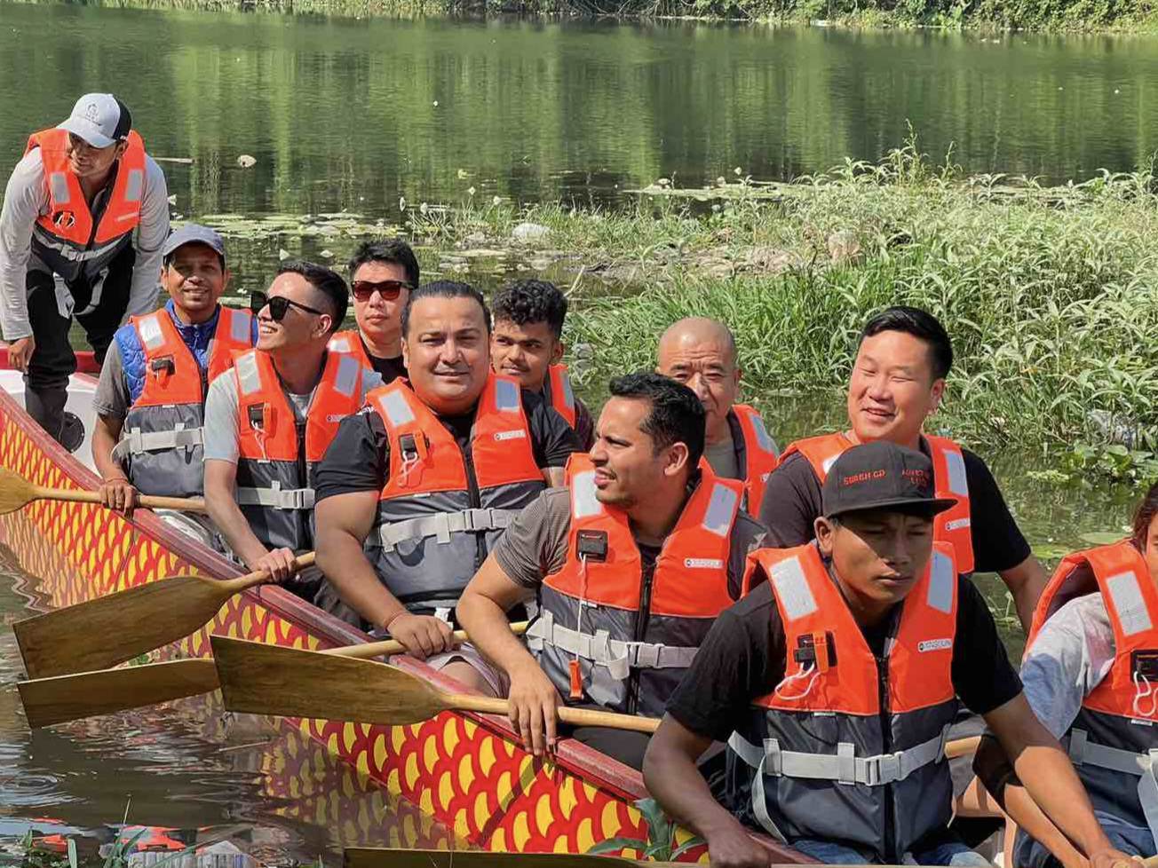 पोखरामा ड्रागन बोट फेस्टिभल हुँदै